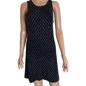 All That Jazz shift dress slinky stretch flitter diamond design dance Jazz SZ S